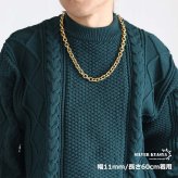 ステンレス あずきチェーンネックレス ゴールド 金 18K GP 重量感 ゴールドネックレス 太め 細め 幅9タイプ 切れにくい 錆びにくい 金属アレルギー対応