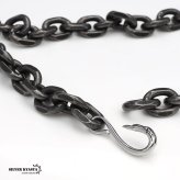 太角チェーン 幅11mm シルバー ゴールド イーグルフック チェーンネックレス フェザーネックレス チェーン 燻 太角チェーンセット 太め 太幅 極太 全てステンレス素材！