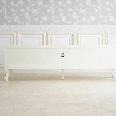 テレビ台 テレビボード 幅180cm アンティーク調 おしゃれ ローボード 大型 完成品 木製 引き出し 脚付き 収納家具 天然木 彫刻 ホワイト マホガニーのTVボード180 ヨーロピアン 輸入家具 新生活