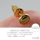 シルバー925 小ぶりピアス 極小 スタッドピアス シンプルピアス ゴールド 18KGP サークル 小さめ ワンポイント メタル 片耳1点 レディース 女性 金属アレルギー対応 イヤリング