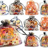 【10袋 透明巾着】【ハロウィン】【プチギフト お菓子 詰め合わせ】2026年 セット 大量 個包装 子ども 小分 パーティー イベント 子供会 景品 プレゼント 販促品 すぐに渡せる 送料無料 男の子 女の子 キッズ スナック 贈り物 ばらまき キャンディ セット