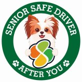 カーサイン 高齢者マーク SENIOR SAFE DRIVER ファレーヌ ステッカー シール 直径13cm 肉球 日本製 車