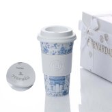  BERNARDAUD ベルナルド マグ ノマド (タンブラー) 475ml トゥ パリ 単品 名入れ彫刻代込み 名前入り 名入れ 彫刻 刻印 名入れギフト 誕生日 プレゼント お祝い 法人 記念品 高級 ブランド 蓋付き おしゃれ ボトル オリジナル コーヒー 持ち運び 陶器 磁器