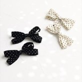 ヘアクリップ リボン かわいい 通販 Rora ドッティ 2個セット ヘアアクセサリー 髪飾り キッズ 子ども こども 女の子 ママ 姉妹 お揃い フォーマル カジュアル 卒園式 入学式 発表会 結婚式 可愛い おしゃれ 上品 キッズファッション