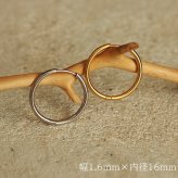 フープピアス  つけっぱなし 大ぶり 金属アレルギー ステンレス 幅1.6ｍｍ × 内径 16mm 20mm 中折れ 大人 上品 通勤 オフィス シンプル