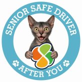 カーサイン 高齢者マーク SENIOR SAFE DRIVER ライコイ ステッカー シール 直径13cm 肉球 日本製 車