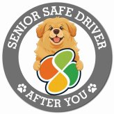 カーサイン 高齢者マーク SENIOR SAFE DRIVER チベタンマスティフ マグネット 強力 直径13cm 肉球 日本製 車 ステッカー