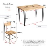 ヴィンテージ背もたれ付きダイニング5点セット BRV-5--WAL ウォールナット 5点セット ホームテイスト ダイニングセット テーブル チェア ヴィンテージ 2人掛け スチール オシャレ コンパクト 木目 カフェ 新生活