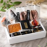 北海道 海鮮セット お歳暮 高級 海鮮 ギフト 詰め合わせ 北海道 豪華 10品 「祝宴」あわび入松前漬 生ウニ オオズワイ 本マグロ ほっけ にしん 鮭 送料無料 卸売市場 福袋 海鮮福袋 お取り寄せ 御歳暮 食品 グルメ 海産 おつまみ 冬ギフト お中元 夏ギフト 【冷凍】