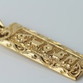 ハワイアンジュエリー オーダーメイド ゴールド ネックレス 刻印 無料 誕生石 ハワイアン ハワイ結婚 ハワジュ メンズ レディース 誕生日 プレゼント【品番：KJGP-005】
