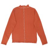mitis Tシャツ ミティス 通販 配色メローロンT カットソー プルオーバー レディース プチハイネックTシャツ 夏 春夏 春秋 長袖 シンプル カジュアル メロートップス おしゃれ 女性 大人 オシャレ かわいい トップス レディースファッション