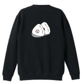 野球 トレーナー スウェット メンズ レディース ジュニア 裏パイル 練習着 おもしろ 名入れ おしゃれ 文字入れ無料 綿100% キッズ 大きいサイズ 「野球ボール in おにぎり」 アートワークスコウベ 【送料無料】