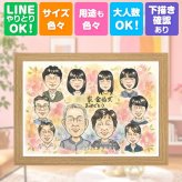 結婚記念日のお祝いに、飾って嬉しい似顔絵をお届けします。 プレゼント 似顔絵 金婚式 手描き 贈り物 名入れ ギフト 結婚記念日 長寿 お祝い 誕生日 大人数 家族 ご夫婦 ご両親 祖父 修正無料 名入れ 下書き確認 かわいい 一生もの 親孝行 喜ばれる 一生もの 感謝 宝物 結婚50周年 長寿 メモリアル 二次会 傘寿祝い メモリアルギフト クリスマス おすすめ 感激 闘病中の方への励まし