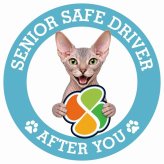 カーサイン 高齢者マーク SENIOR SAFE DRIVER ドンスコイ ステッカー シール 直径13cm 肉球 日本製 車