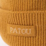 パトゥ PATOU WOOL CASHMERE BEANIE ウール カシミア ビーニー AC0788041 ニット帽 ロゴ レディース 帽子