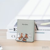 財布 レディース 二つ折り カードケース かわいい ミニ財布 コンパクト 小銭入れ お札入れ カード入れ コインケース 刺繍 動物 誕生日 プレゼント ギフト 贈り物 女性 子供