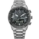 シチズン プロマスター スカイ エコドライブ 腕時計 メンズ JV2006-55H ソーラー クロノグラフ アナデジ CITIZEN PROMASTER SKY【2025 新作】