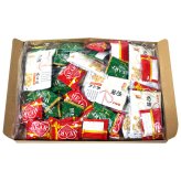 (全国送料無料)お菓子 詰め合わせ 【計40コ】感謝あられ(バターしょうゆ味)とミニハートチョコ(ピーナッツ・クリスピー)詰め合わせセット メール便 (omtmb9767z)【送料無料 詰め合わせ おやつ 小袋 個包装 お試し】