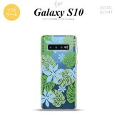 SC-03L SCV41 Galaxy S10 スマホケース ソフトケース ティアレ B 青 メンズ レディース nk-s10-tp1493