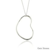 そのまま被れる 服の上から着けられるロングネックレス シルバー９２５ アート チェーン ６０ｃｍ ハート シルバーネックレス ペンダント　レディース シンプル SV925 記念 誕生 petit