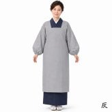 割烹着 日本製 カラー かわいい おしゃれ PO-111 無地 シンプル かっぽう着 日清紡 三ツ桃カラーブロード使用 エプロン スモック 和服 着物 きもの 水屋 礼装 保育士 母の日 白黒ピンク