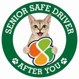 カーサイン 高齢者マーク SENIOR SAFE DRIVER シンガプーラ ステッカー シール 直径13cm 肉球 日本製 車