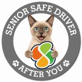 カーサイン 高齢者マーク SENIOR SAFE DRIVER トンキニーズ マグネット 強力 直径13cm 肉球 日本製 車 ステッカー