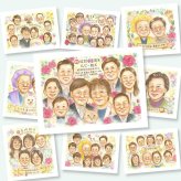 プレゼント 似顔絵 結婚記念日 名入れ 手描き 贈り物 ギフト ルビー婚式 結婚記念日 お祝い 記念日 結婚40周年 大人数 ご夫婦 家族 夫婦 両親 お父さん 名入れ 下書き確認 修正無料 実績多数 似てる 宝物 一生もの 感謝 記念 思い出 40周年 古希祝い 卒寿祝い キレイ イラスト ウェディングギフト 二次会 メモリアルギフト 還暦祝い 初任給 感謝の品