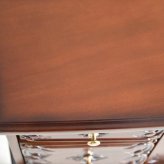 テレビ台 テレビボード 幅105cm アンティーク おしゃれ ローボード 完成品 TV台 木製 引き出し 脚付き 収納家具 天然木 彫刻 PALMAアンティークブラウン マホガニーのTVボード105 ヨー 新生活