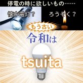 停電でも消えない電球 いつでもランプ tsuita ツイタ 2個セッ ト LED電球 50W相当 E26 昼白色 電球色 停電時 自動点灯 蓄電式 内蔵バッテリー 非常灯 防災ライト 防災電球 地震 災害 停電対策 避難用品 防災グッズ 備蓄 家庭用 実用的 プレゼント