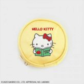 ハローキティ アクセサリーポーチ 小物入れ ジュエリーケース イエロー キティちゃん サンリオ キャラクター グッズ 持ち運び 携帯用 リングホルダー ピアス収納 トラベル 旅行 プレゼント ギフト サンリオ正規ライセンス品