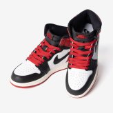 ナイキ NIKE AIR JORDAN 1 RETRO HIGH OG GS BLACK TOE REIMAGINED エアジョーダン レトロ ハイ オージー FD1437 スニーカー ハイカット つま黒 ジュニア キッズ レディース シューズ AJ1