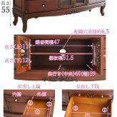 テレビ台 テレビボード 幅160cm アンティーク おしゃれ ローボード 大型 完成品 木製 引き出し 脚付き 収納家具 天然木 彫刻 PALMAアンティークブラウン マホガニーのTVボード160 ヨーロ