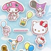 サンリオキャラクターズ ジュエルマシュマロシール ぷかぷかバルーン 文具 Sanrio