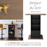 レンジ台 キッチン収納 カウンターテーブル 宮武製作所 KNT-F1600 幅85 バーカウンター ハイテーブル Baron バロン コンパクト 収納 棚 オープンラック 引き出し ブラウン ブラック ベージュ ホワイト おしゃれ スタンディングデスク：