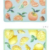 日本製 シェニール織 タオルハンカチ フルーツスイーツ柄 くだもの アーンジョー Enjeau ギフトラッピング対応可 ※ネコポス便発送