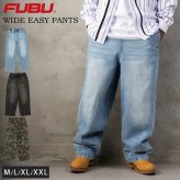 FUBU フブ ワイド イージーパンツ メンズ レディース fam-62504 バギーパンツ デニムパンツ ジーンズ 迷彩 カモフラ ルーズシルエット ストリート ヒップホップ ダンス カジュアル ボトムス M L XL XXL 2026FW Karlas
