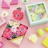 入浴剤 ギフト 【デイズインブルームBF バスフラワーギフト / バスフラワー ＆ バスフィズ】 花 入浴剤 プレゼント 女性がもらったら嬉しい 枯れないお花 花束代わり ボックス入り フラワーバス ソープフラワー お世話になりました 退職 プチギフト 送別会 お返し ご挨拶