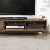 TV台 ライン 150幅 MBR ミディアムブラウン・ナチュラル 2色展開 テレビ台 ローボード リビング収納 テレビボード おしゃれ シンプル 新生活 家具 インテリア 不二貿易