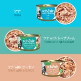 Schesir シシア ツナwithシーブリーム（鯛） 猫缶 キャットフード 85g×12個