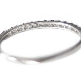 ダイヤモンド リング ハーフエタニティ 0.15ct プラチナ Pt950 指輪 レディース 細身 シンプル 重ね付け 華奢 エタニティリング ダイヤ 11号 記念日 プレゼント ギフト