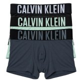 カルバンクライン Calvin Klein(CK) ボクサーパンツ トランク インテンスパワー 3枚組 セット 前閉じ コットン ロゴ 下着 NB3608A ZDB メンズ ブラック+グレー+ブルー