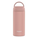 ピーコック ステンレスボトル ハンドル付 350ml ピンク マグボトル スクリュー栓 保温保冷 ボトル【北海道・沖縄県・離島 配送不可】