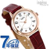 セイコー レディース 腕時計 ブランド カレンダー AHJK446 SEIKO アルバ アンジェーヌ ホワイト ワインレッド 赤