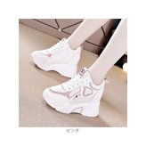 ダッドスニーカー 厚底 レディース 通販 厚底スニーカー スニーカー ダッドシューズ インヒールスニーカー 厚底シューズ 厚底靴 インヒール ボリュームソール 歩きやすい 軽量 軽い 女子 女の子 かわいい カジュアル 通学 通勤 レースアップ レディース靴