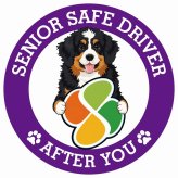 カーサイン 高齢者マーク SENIOR SAFE DRIVER バーニードゥードル ステッカー シール 直径13cm 肉球 日本製 車
