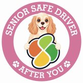 カーサイン 高齢者マーク SENIOR SAFE DRIVER アメリカンコッカースパニエル ステッカー シール 直径13cm 肉球 日本製 車