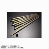 黄銅線 真鍮線 1.0mm 300mm 20本入 塩ビ管ケース付 工作 ホビー DIY 模型製作 補修パーツ クラフト 金属素材 建築模型 金属線 整理保管に便利