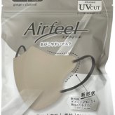 エアフィール立体マスク 10枚入 B/ｸﾞﾚｰｼﾞｭ×ﾁｬｺｰﾙ FU10-GR 景品 記念品 粗品 ノベルティ 名入れ 御挨拶 ご挨拶