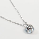 シルバー枠 ブルートパーズ一粒ペンダントネックレス 約1.0ct天然石 SILVER925小豆チェーン40cm 11月の誕生石【送料無料】【レディース,激安,特価,通販】
